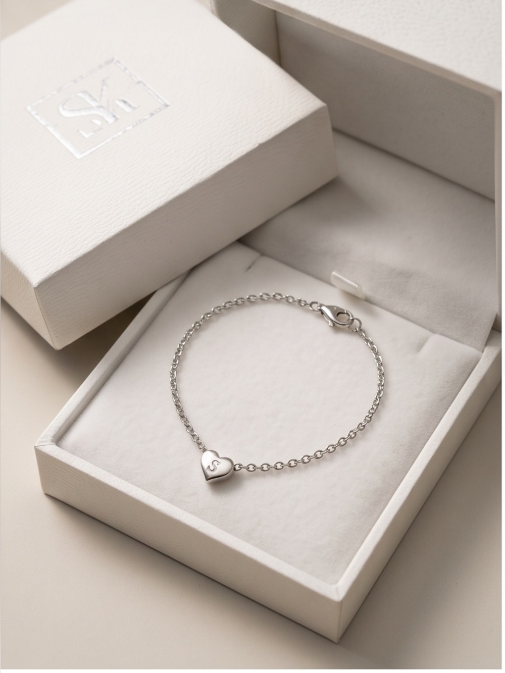 NEW Silvora .925 Sterling Silver Dainty Heart Anklet Or
Girls Necklace